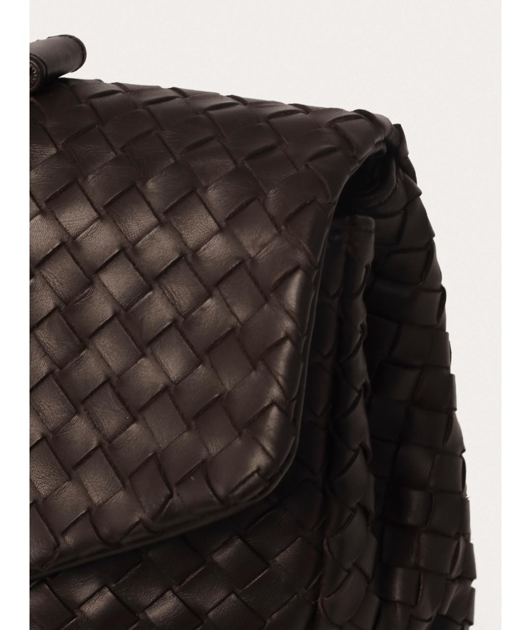 BOTTEGA VENETA Коричневый кожаный портфель, фото 7