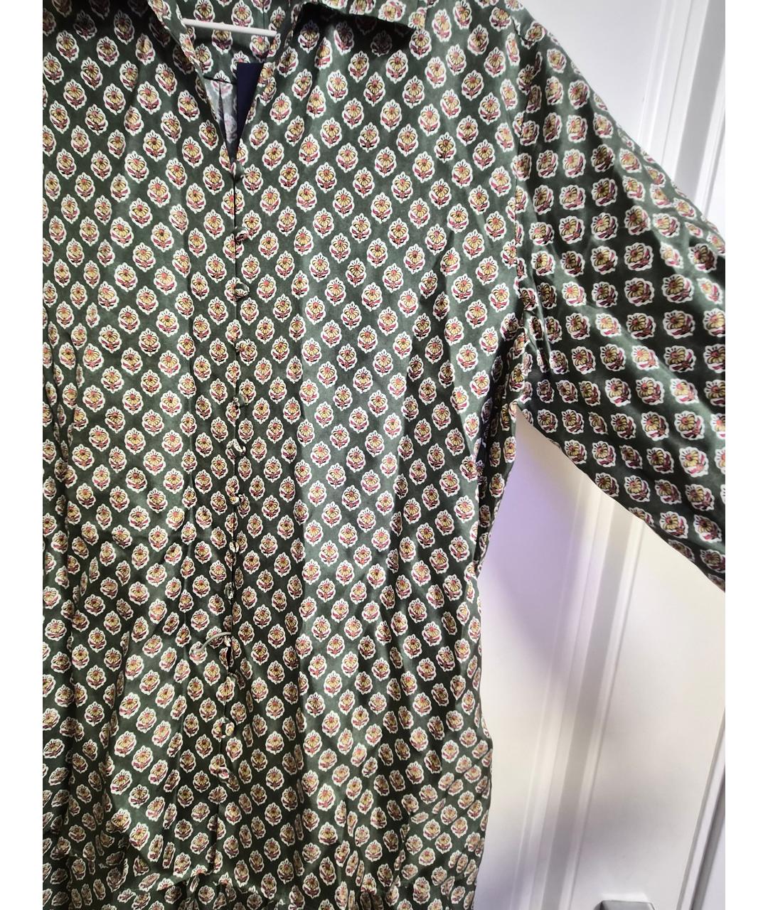 POLO RALPH LAUREN Зеленый шелковый костюм с брюками, фото 3