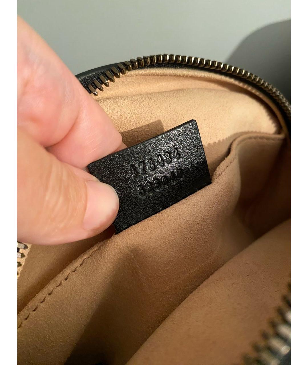 GUCCI Черная кожаная поясная сумка, фото 7