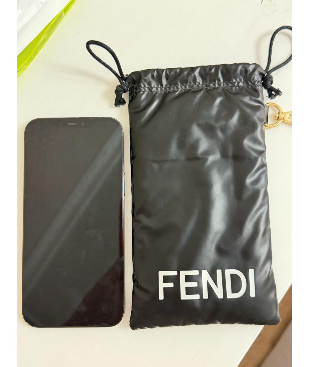 FENDI Черный брелок, фото 2