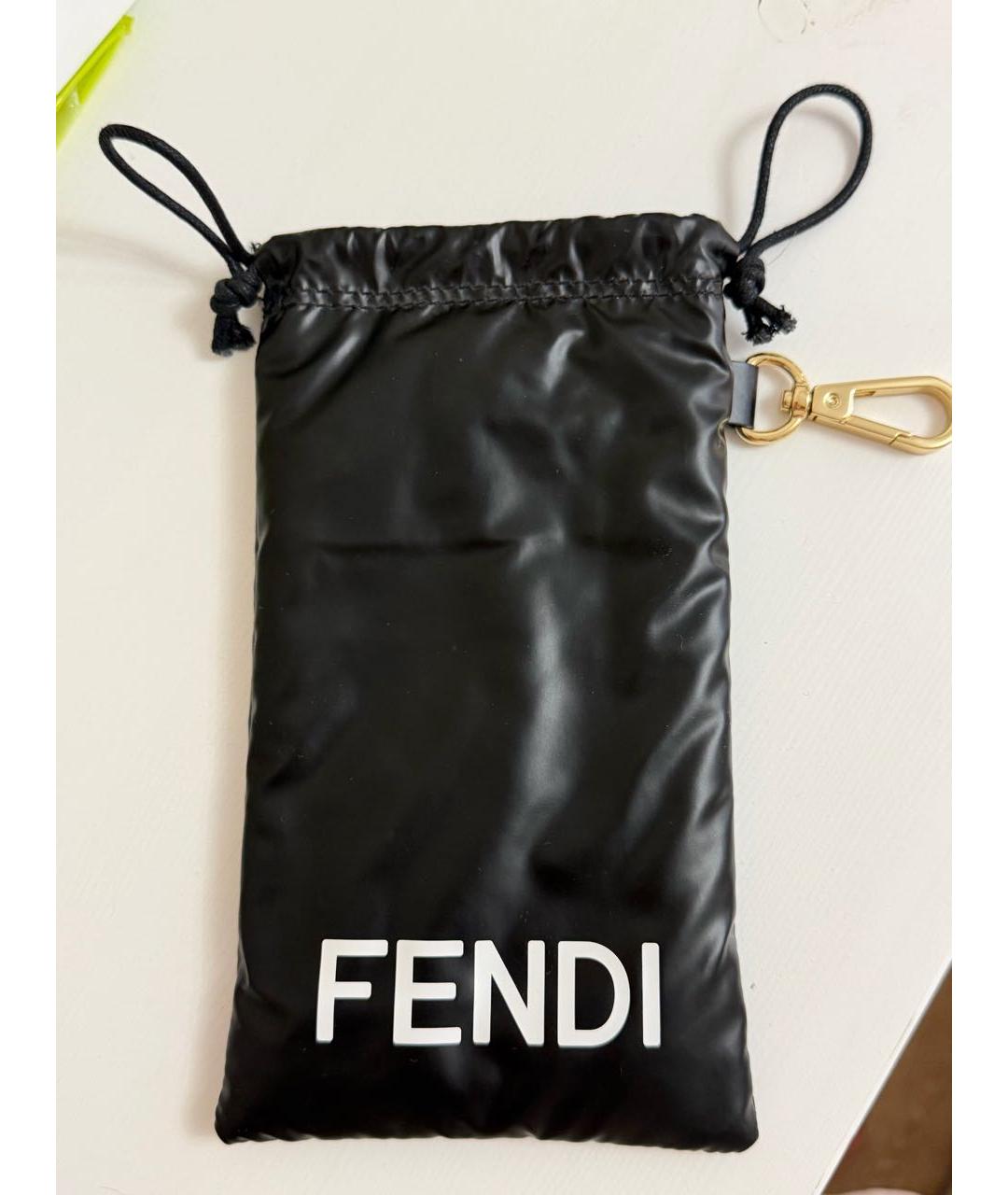 FENDI Черный брелок, фото 6