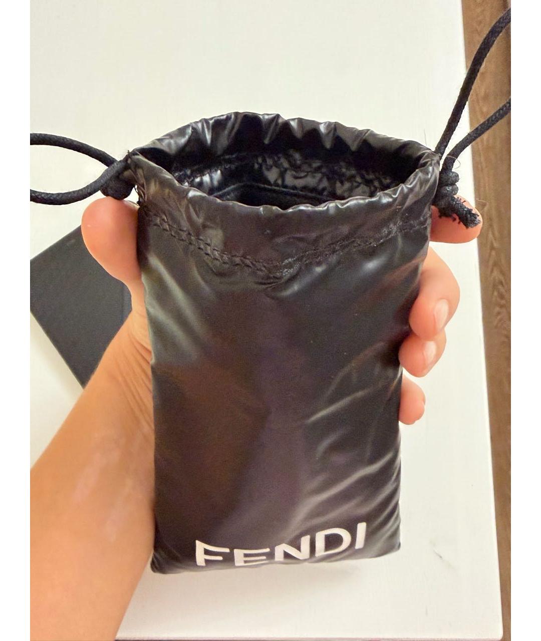 FENDI Черный брелок, фото 5