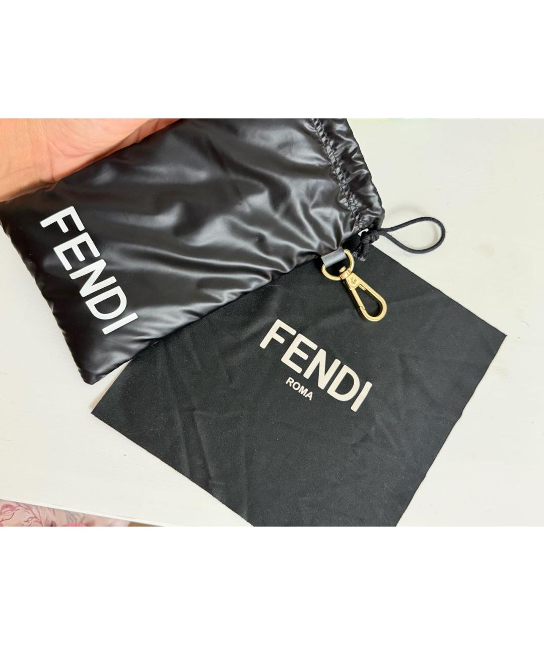 FENDI Черный брелок, фото 4