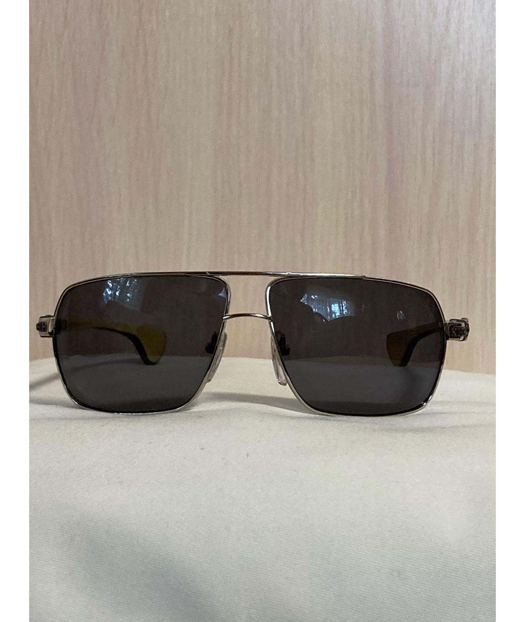 CHROME HEARTS Бежевые деревянные солнцезащитные очки, фото 9