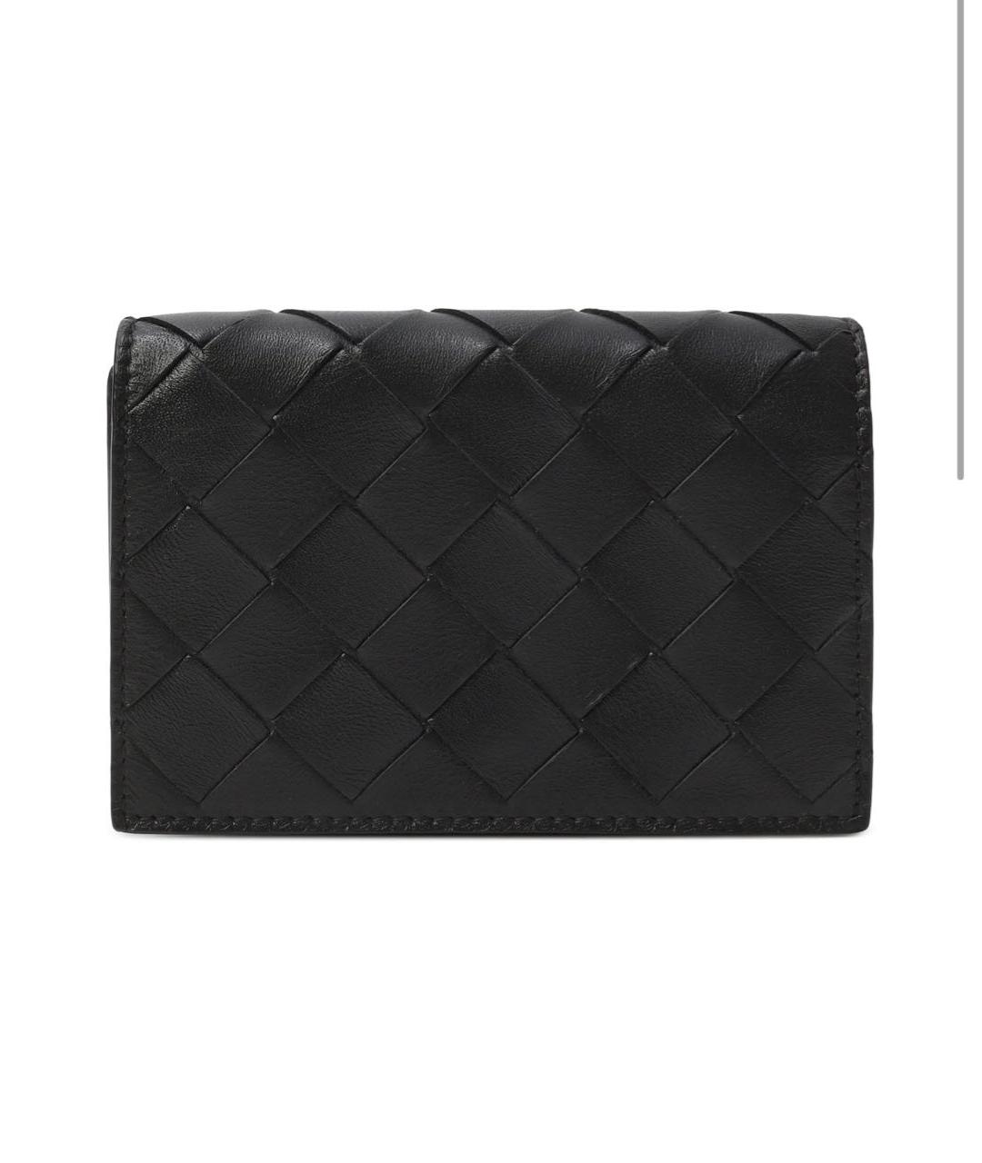 BOTTEGA VENETA Черный кожаный кардхолдер, фото 2