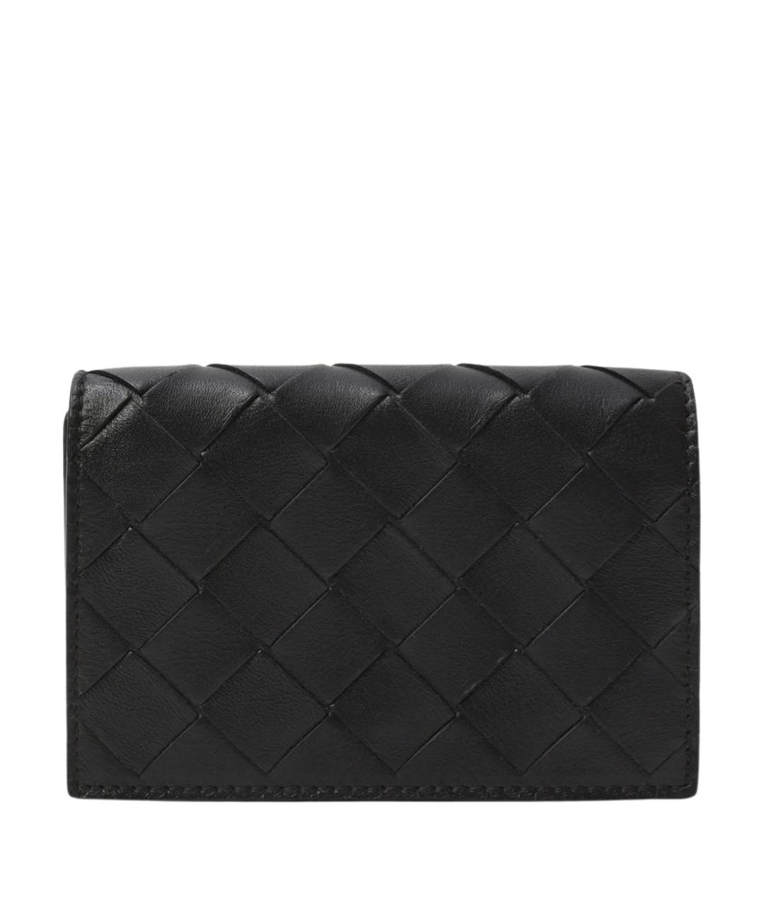 BOTTEGA VENETA Черный кожаный кардхолдер, фото 1