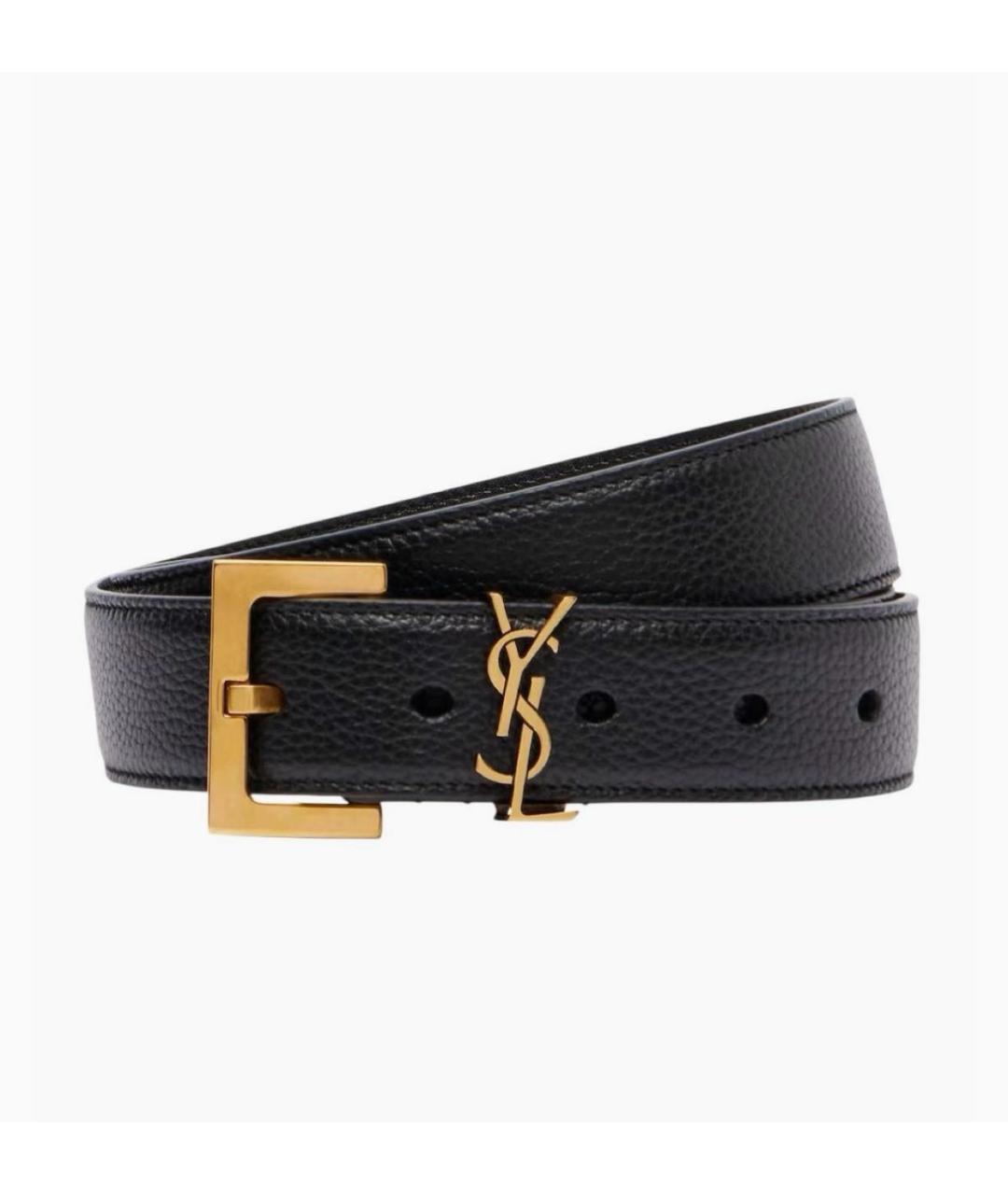 YVES SAINT LAURENT BEAUTY Черный кожаный ремень, фото 4
