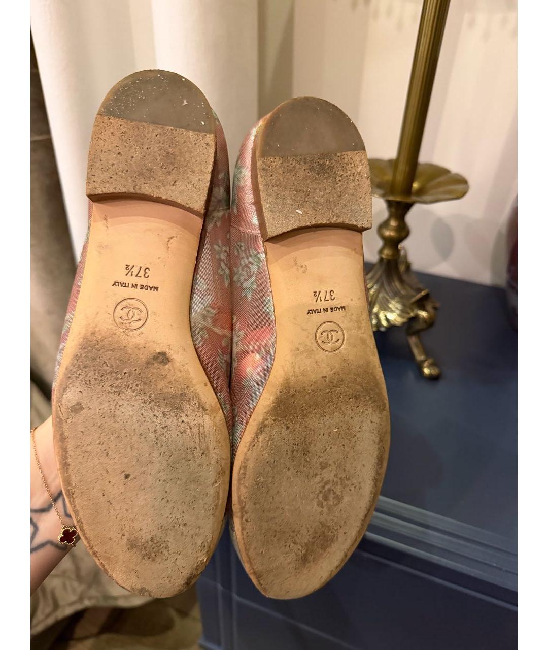 CHANEL Мульти текстильные балетки, фото 3