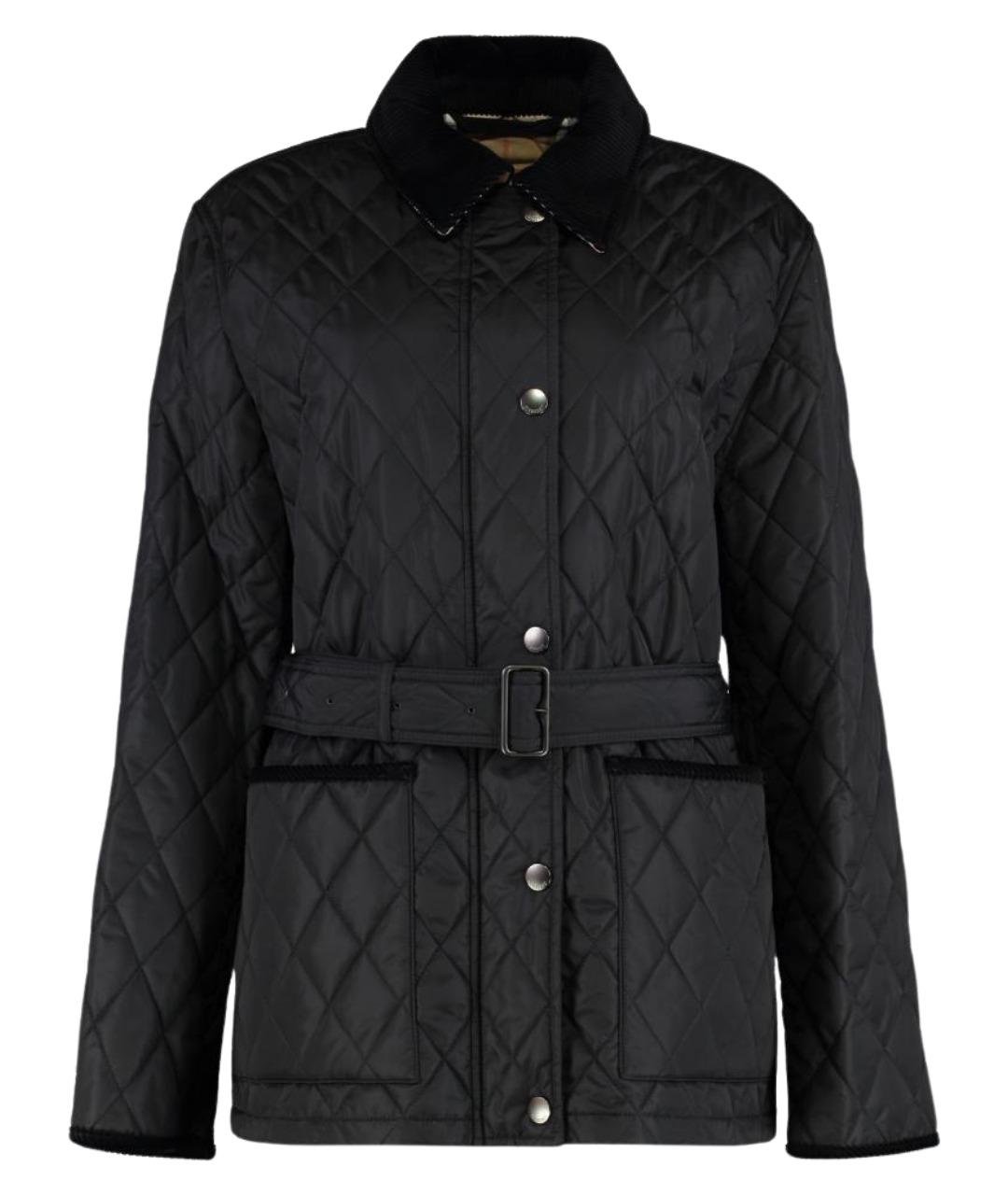 BURBERRY Черная нейлоновая куртка, фото 1