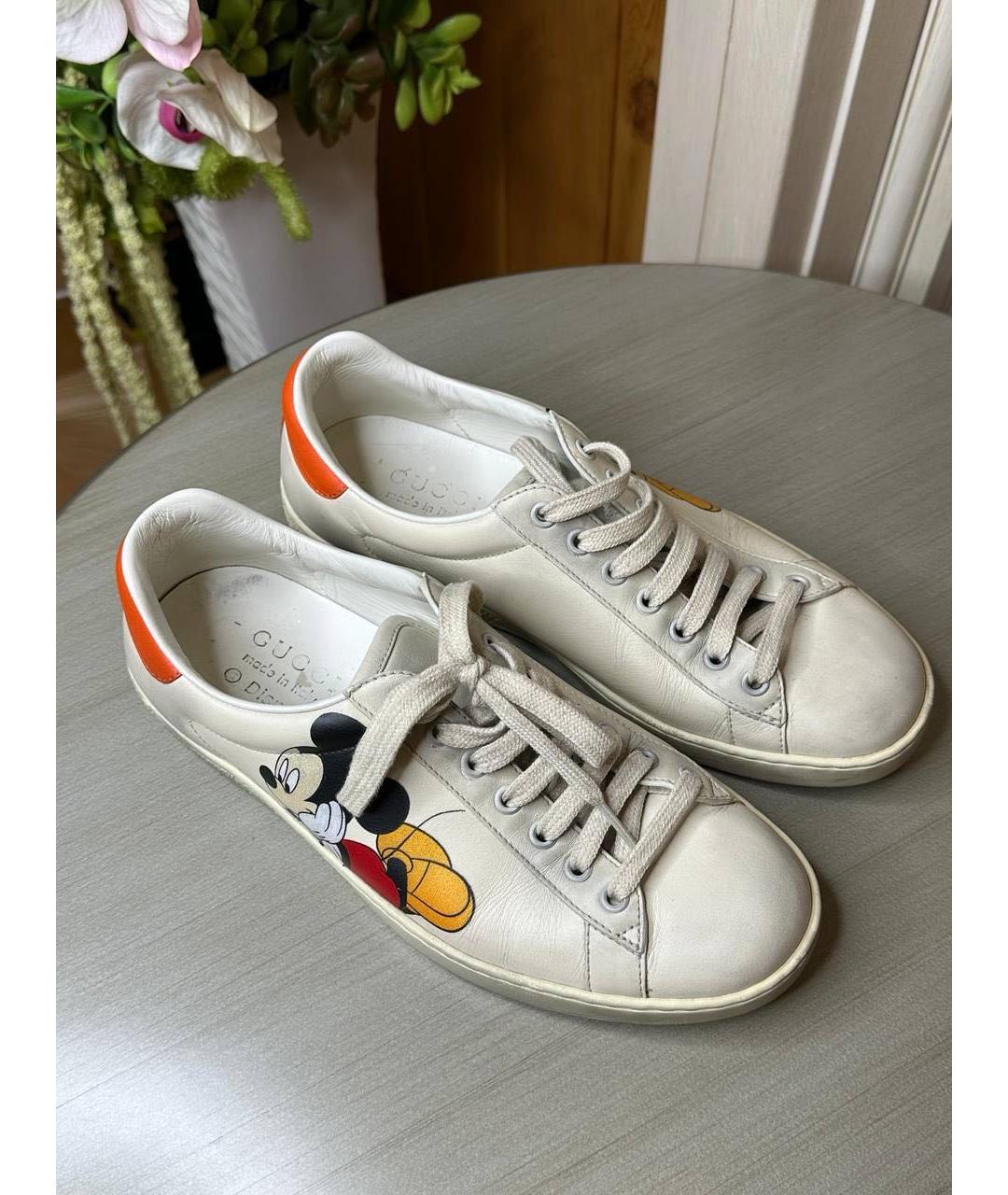 GUCCI Мульти кожаные кеды, фото 2