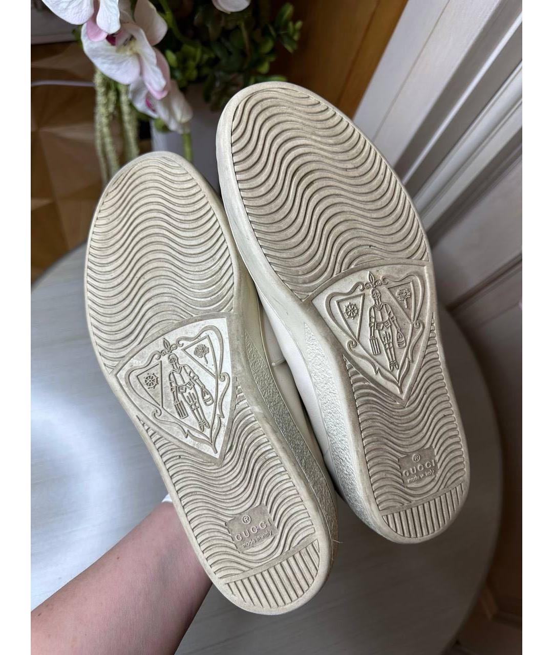 GUCCI Мульти кожаные кеды, фото 8