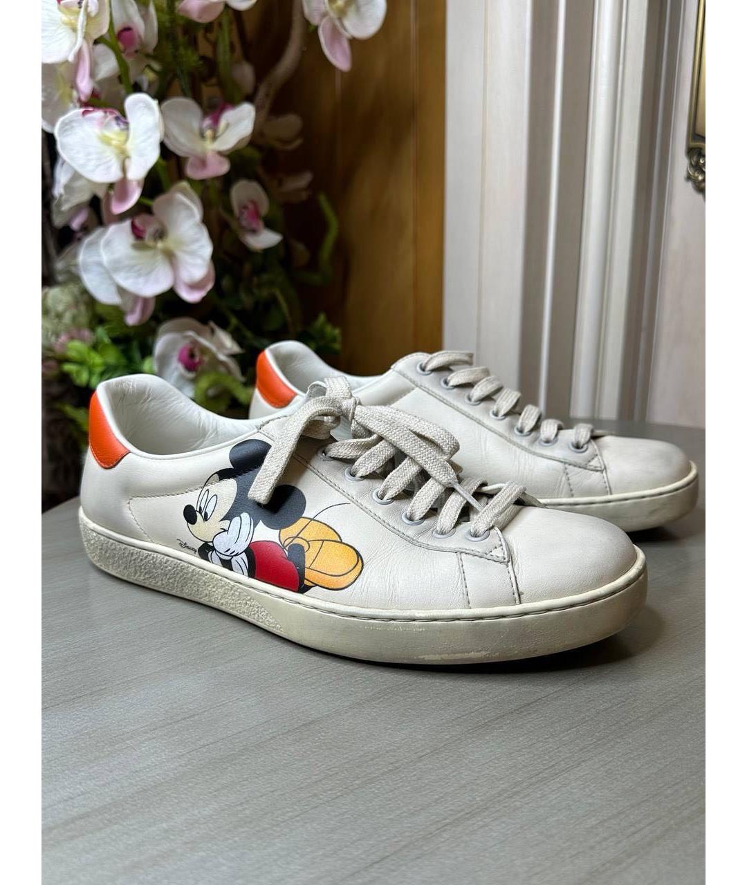 GUCCI Мульти кожаные кеды, фото 9