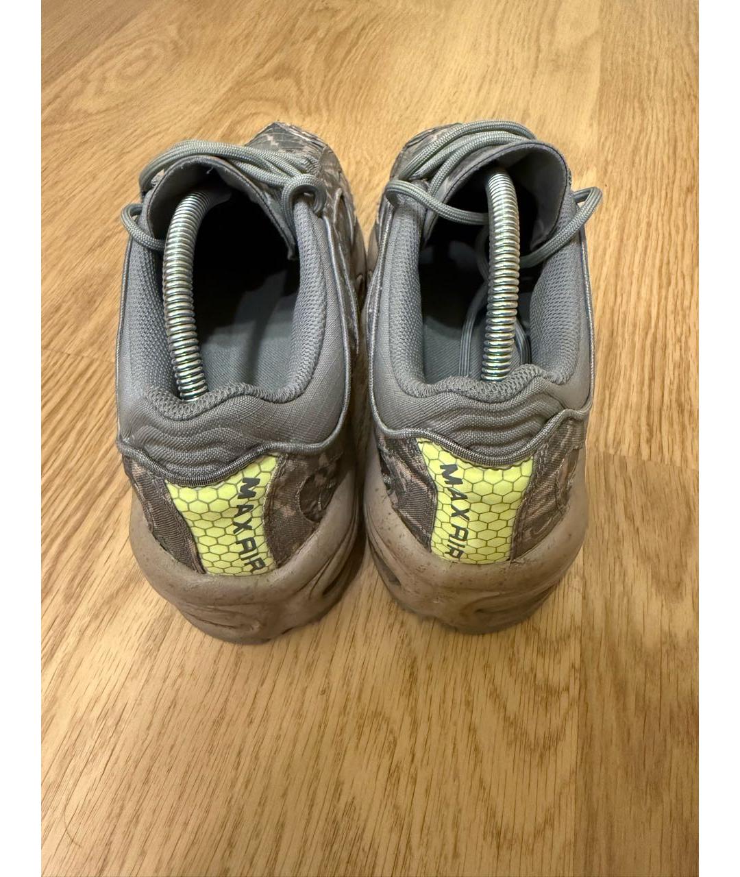 NIKE Зеленые синтетические низкие кроссовки / кеды, фото 3