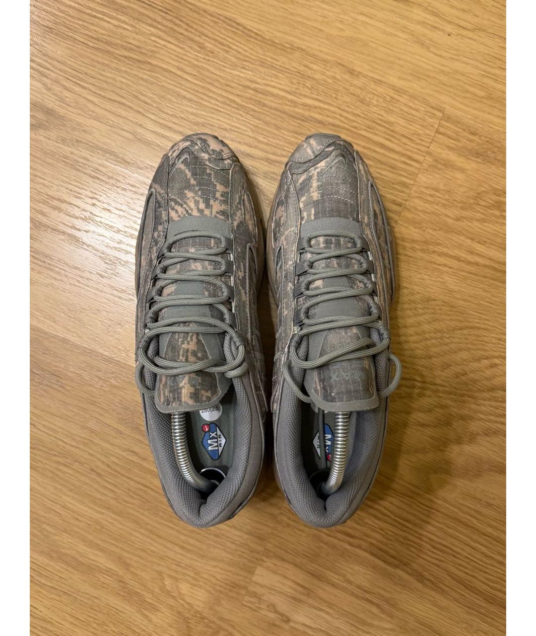 NIKE Зеленые синтетические низкие кроссовки / кеды, фото 2
