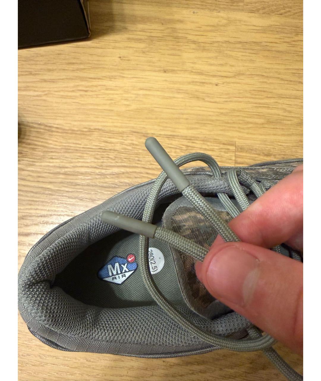 NIKE Зеленые синтетические низкие кроссовки / кеды, фото 6