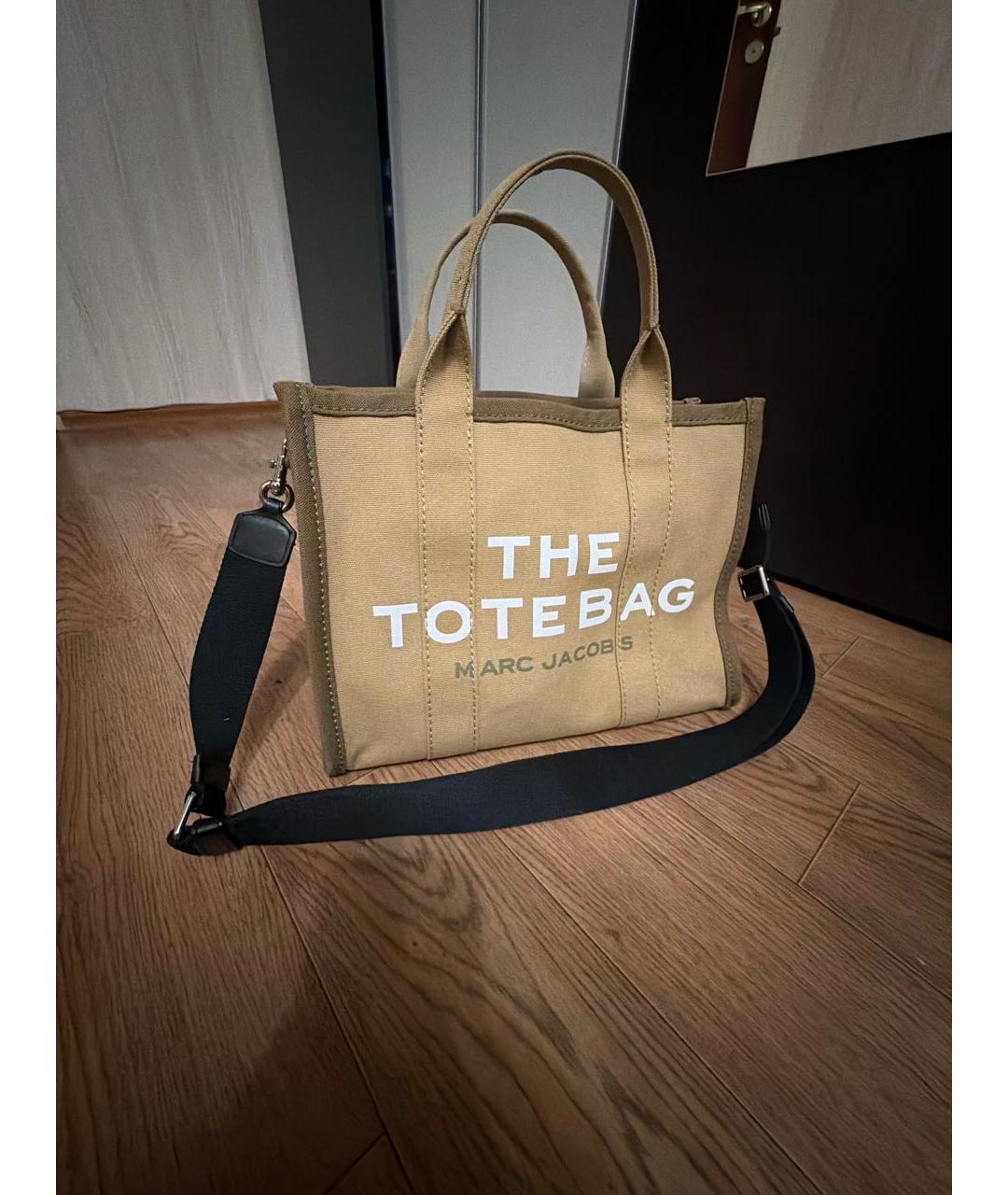 MARC BY MARC JACOBS Бежевая тканевая сумка тоут, фото 6