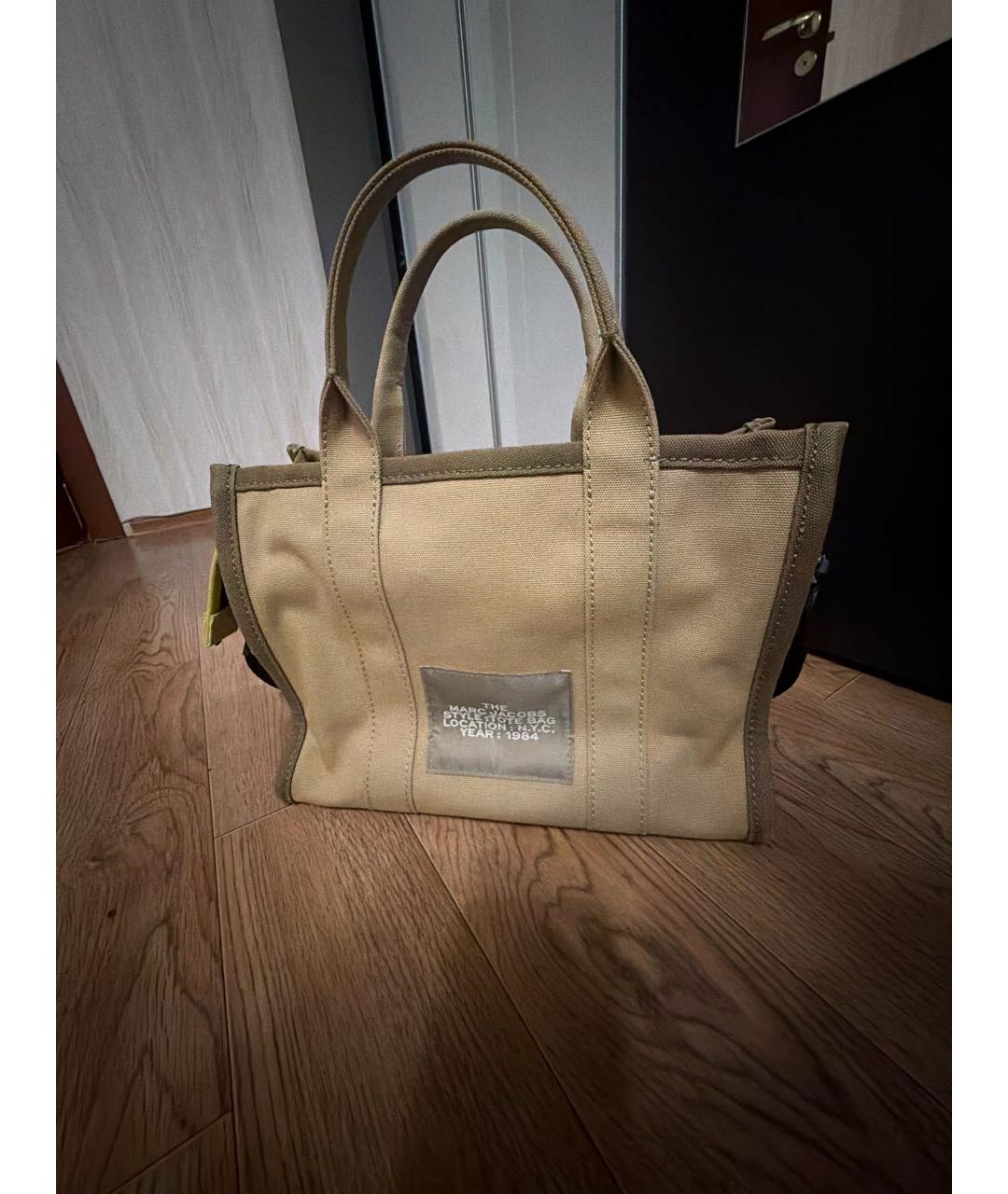 MARC BY MARC JACOBS Бежевая тканевая сумка тоут, фото 3