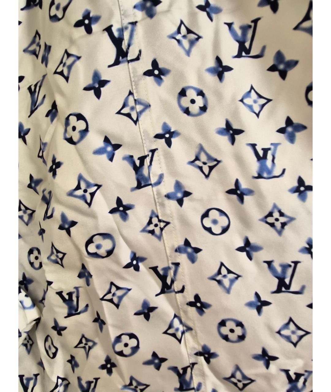 LOUIS VUITTON Белые шелковые капри, фото 3