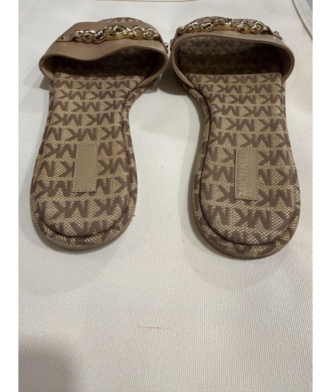 MICHAEL KORS Бежевые шлепанцы, фото 3