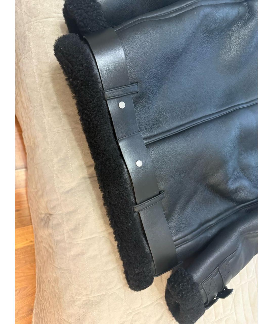 ACNE STUDIOS Черная кожаная дубленка, фото 3