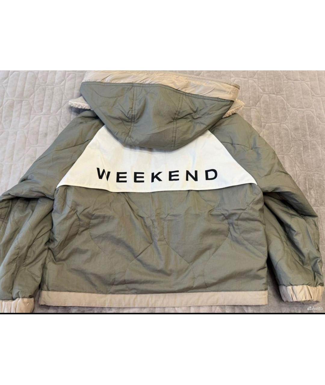 WEEKEND MAX MARA Зеленая полиэстеровая куртка, фото 2