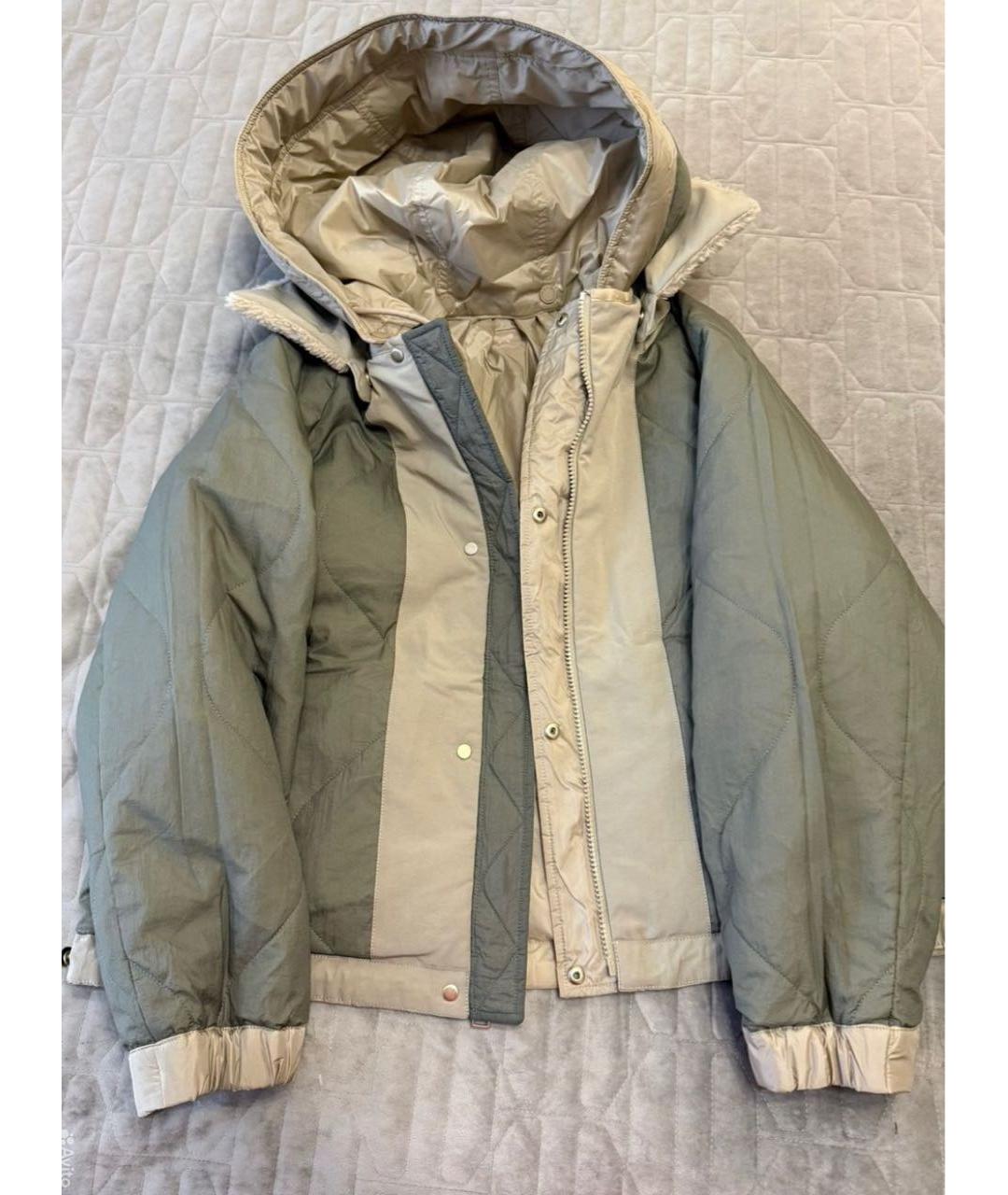 WEEKEND MAX MARA Зеленая полиэстеровая куртка, фото 6