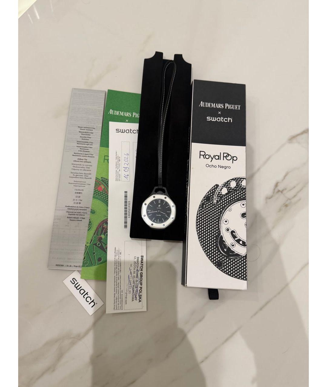 Swatch Черные часы, фото 4