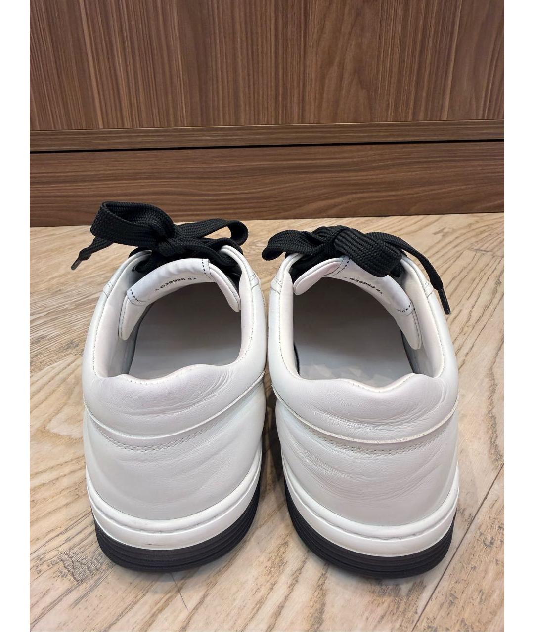 CHANEL Белые кожаные кроссовки, фото 4