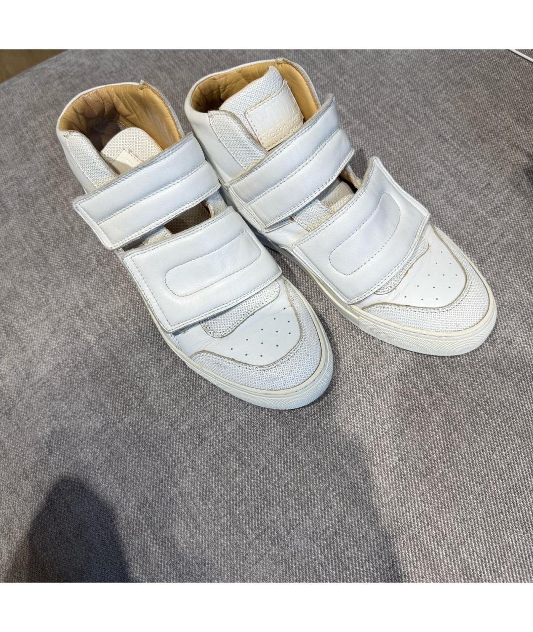 MM6 MAISON MARGIELA Белые кожаные кеды, фото 8