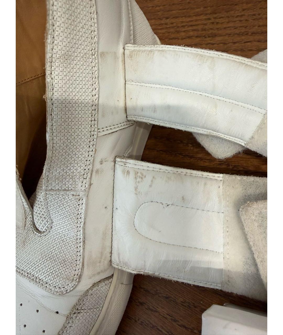 MM6 MAISON MARGIELA Белые кожаные кеды, фото 6