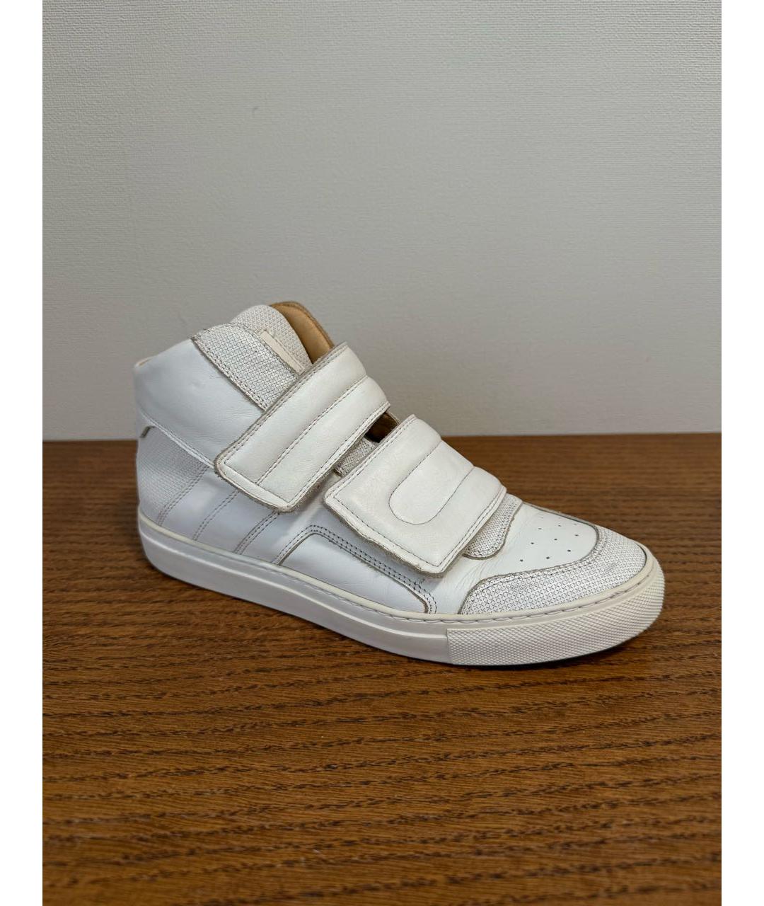 MM6 MAISON MARGIELA Белые кожаные кеды, фото 9