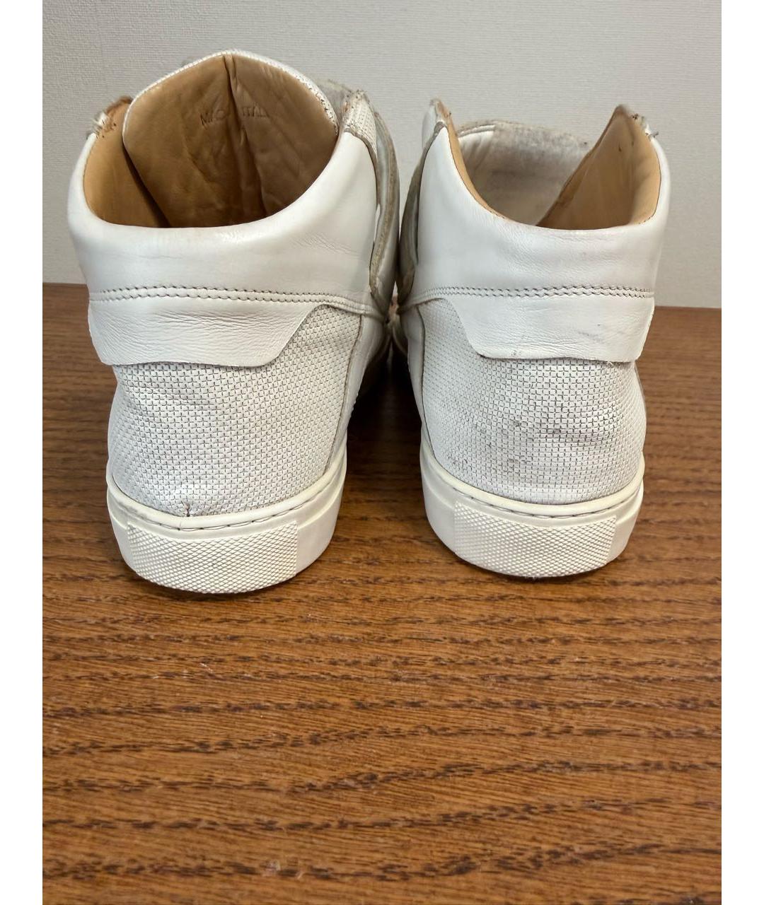 MM6 MAISON MARGIELA Белые кожаные кеды, фото 4