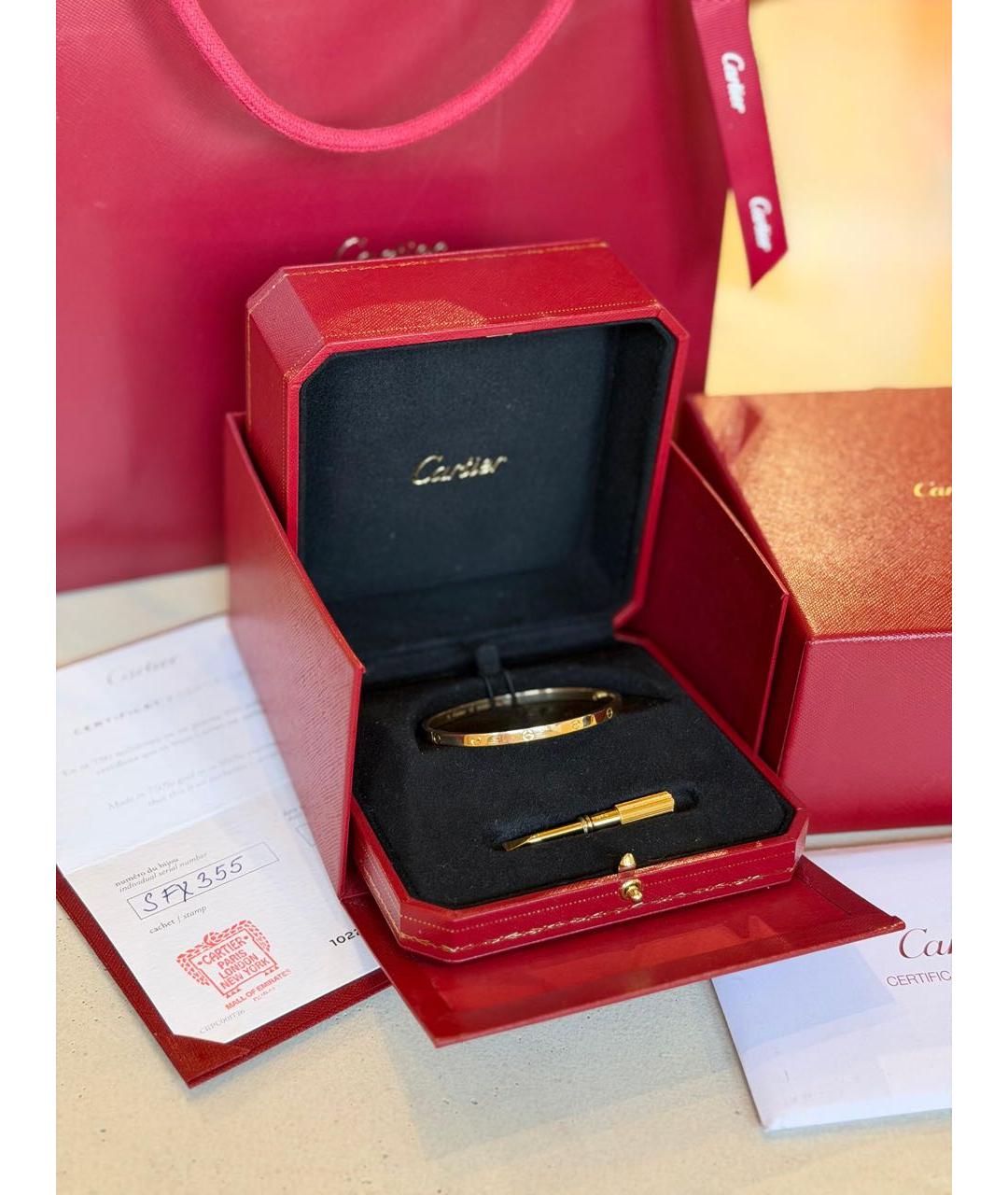CARTIER Золотой браслет из желтого золота, фото 5
