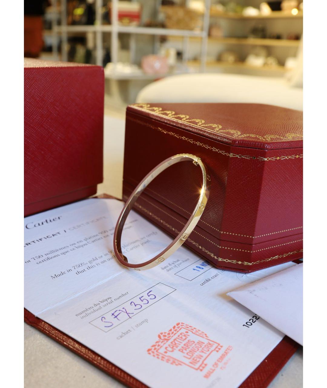 CARTIER Золотой браслет из желтого золота, фото 2