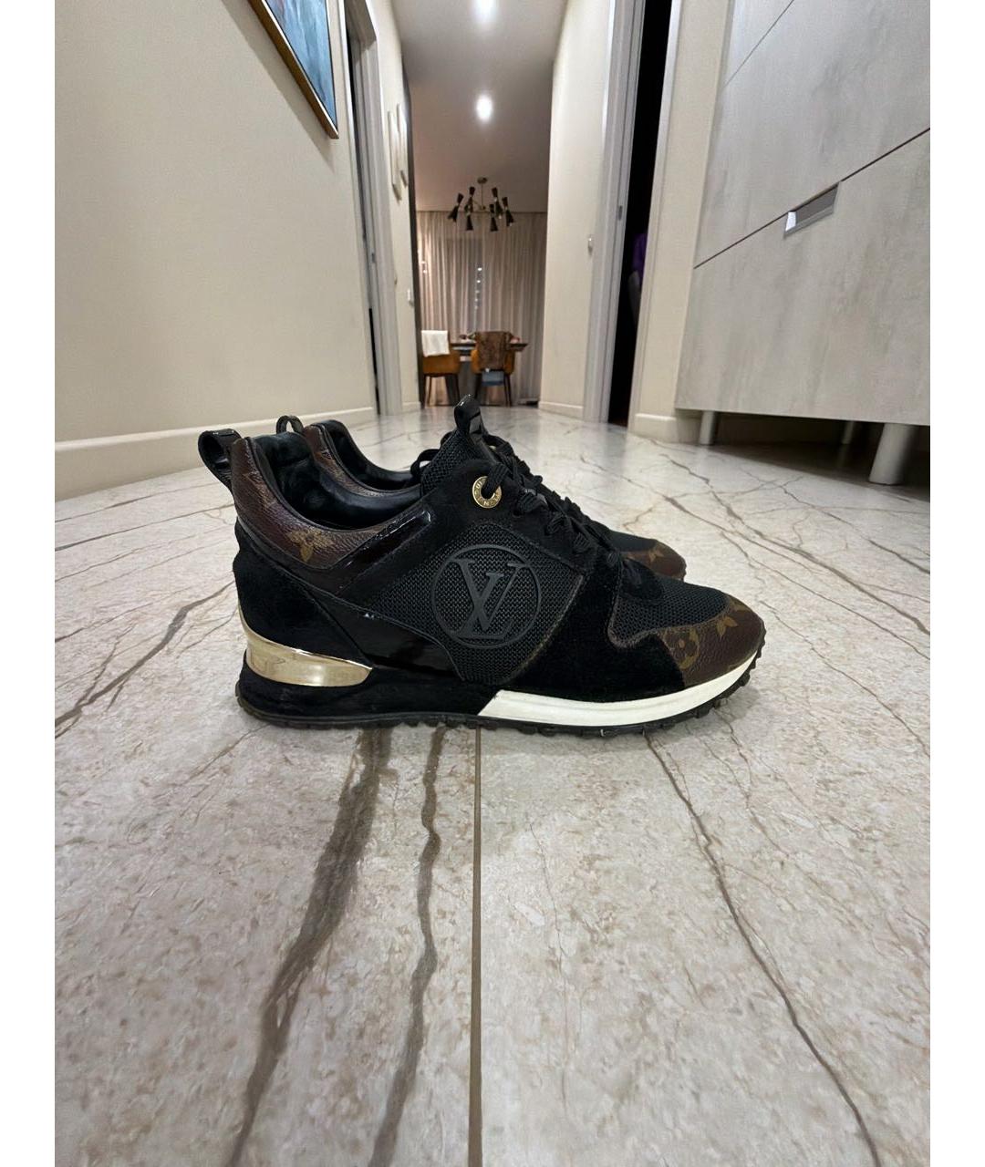 LOUIS VUITTON Черные кожаные кроссовки, фото 9