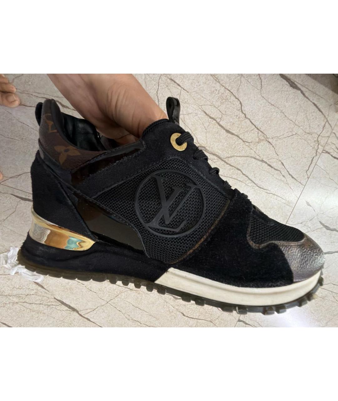 LOUIS VUITTON Черные кожаные кроссовки, фото 8