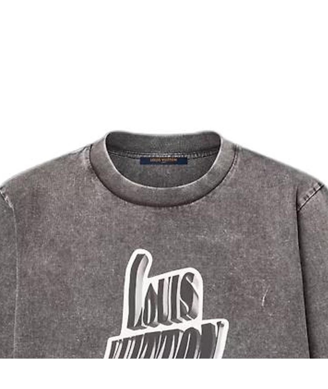 LOUIS VUITTON Серая футболка, фото 4