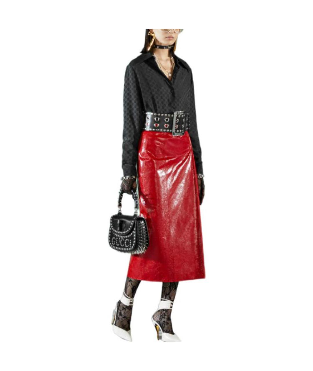 GUCCI Черная шелковая рубашка, фото 2