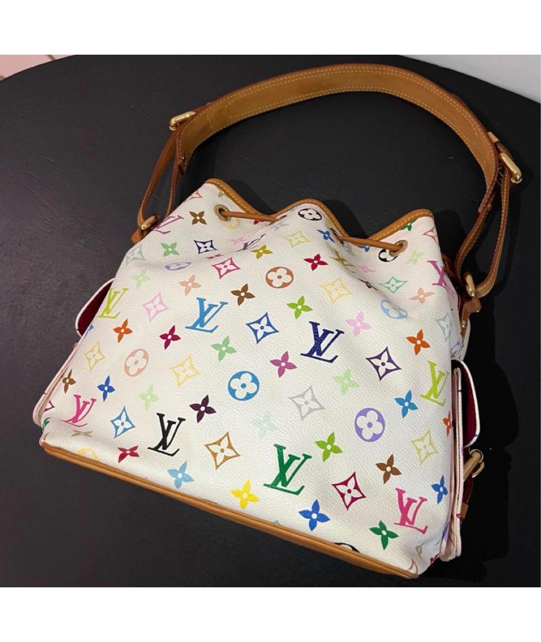 LOUIS VUITTON Белая сумка тоут из канвы, фото 6