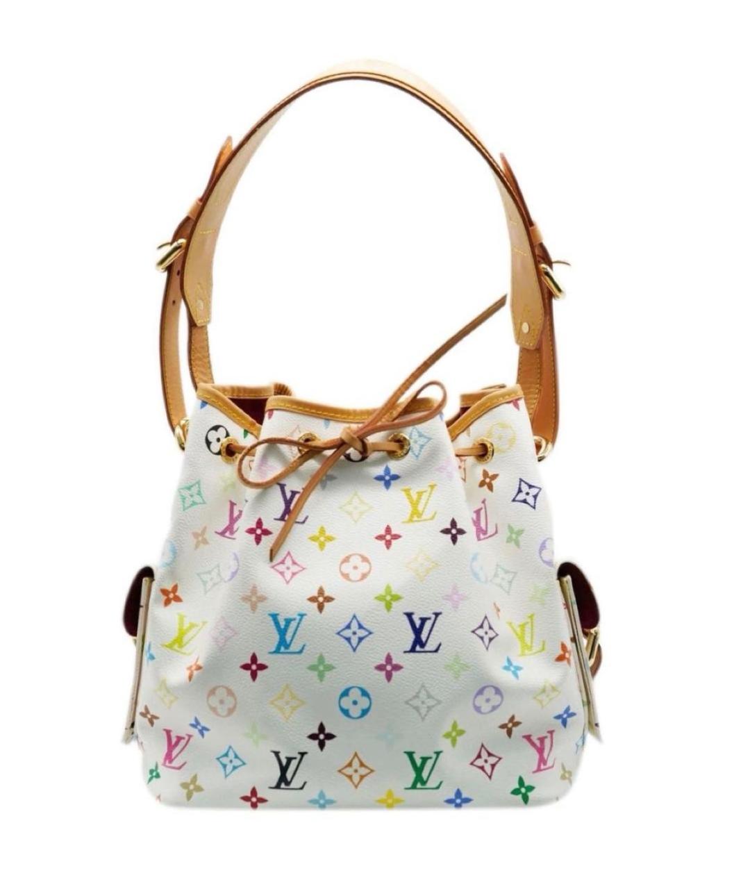 LOUIS VUITTON Белая сумка тоут из канвы, фото 9