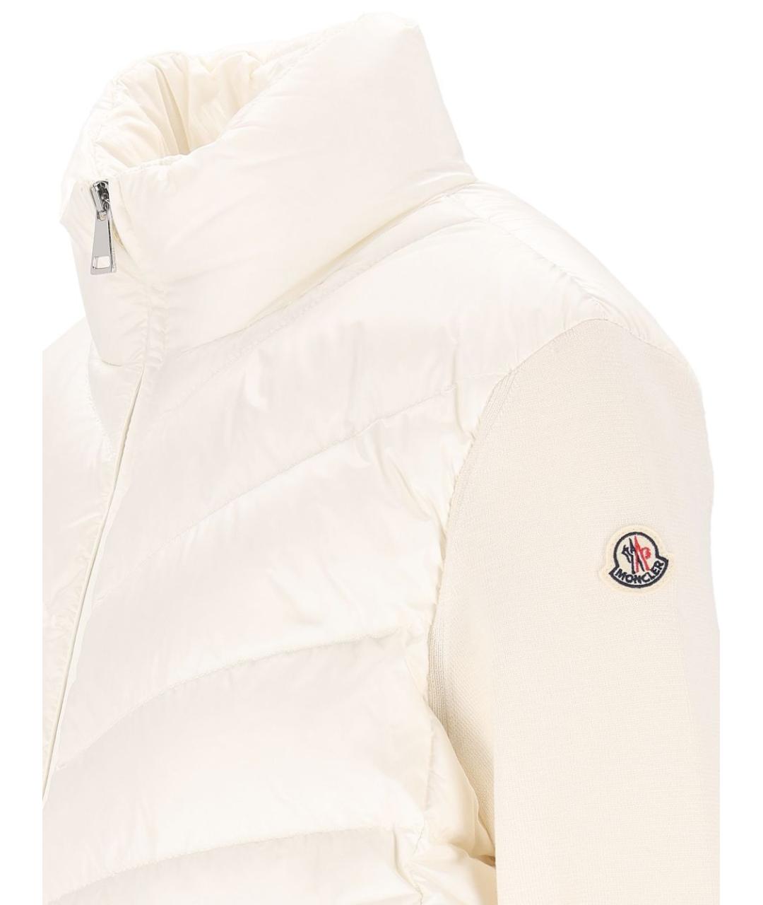 MONCLER Белый шерстяной кардиган, фото 4
