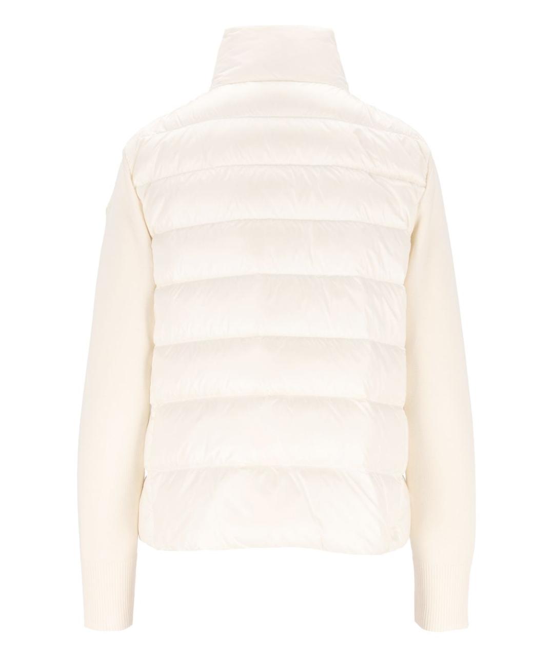 MONCLER Белый шерстяной кардиган, фото 2