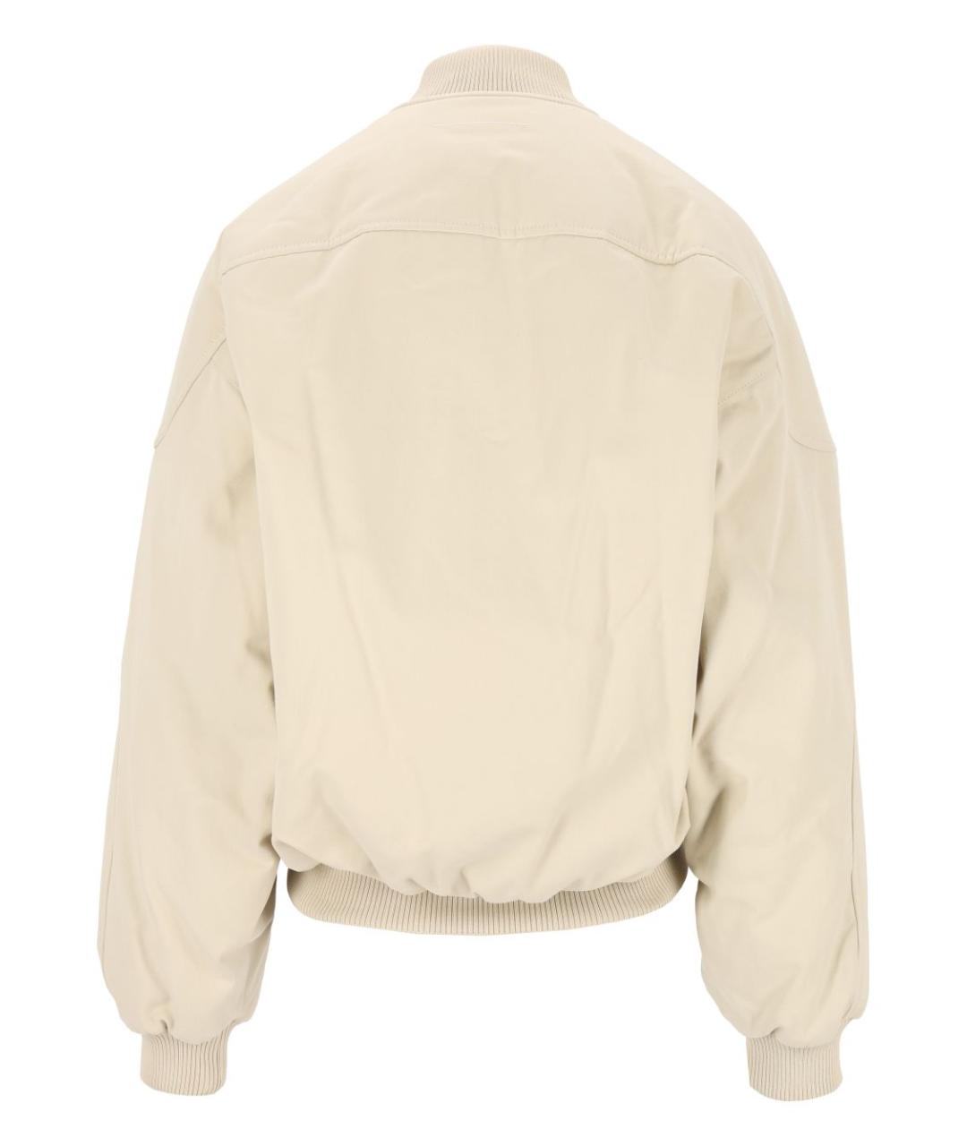 MM6 MAISON MARGIELA Бежевая хлопковая куртка, фото 2