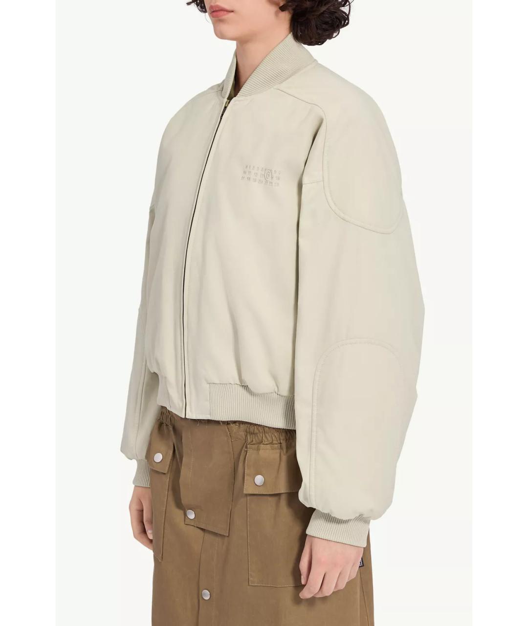 MM6 MAISON MARGIELA Бежевая хлопковая куртка, фото 8