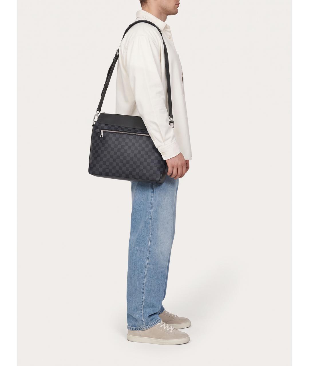 LOUIS VUITTON Черная сумка на плечо, фото 8