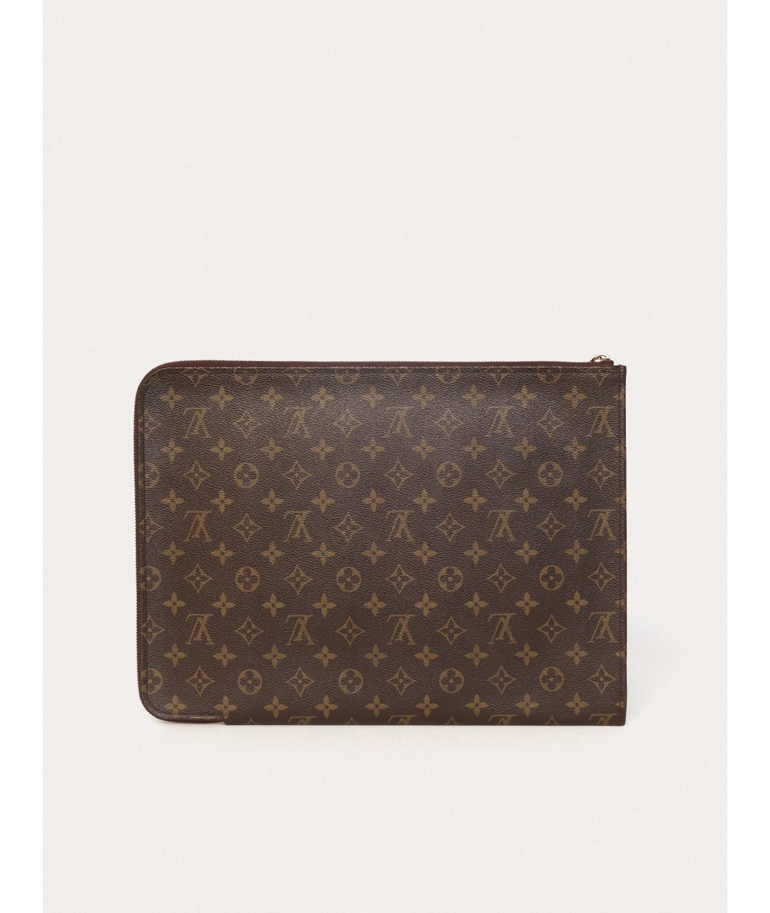 LOUIS VUITTON Коричневая папка для документов, фото 3