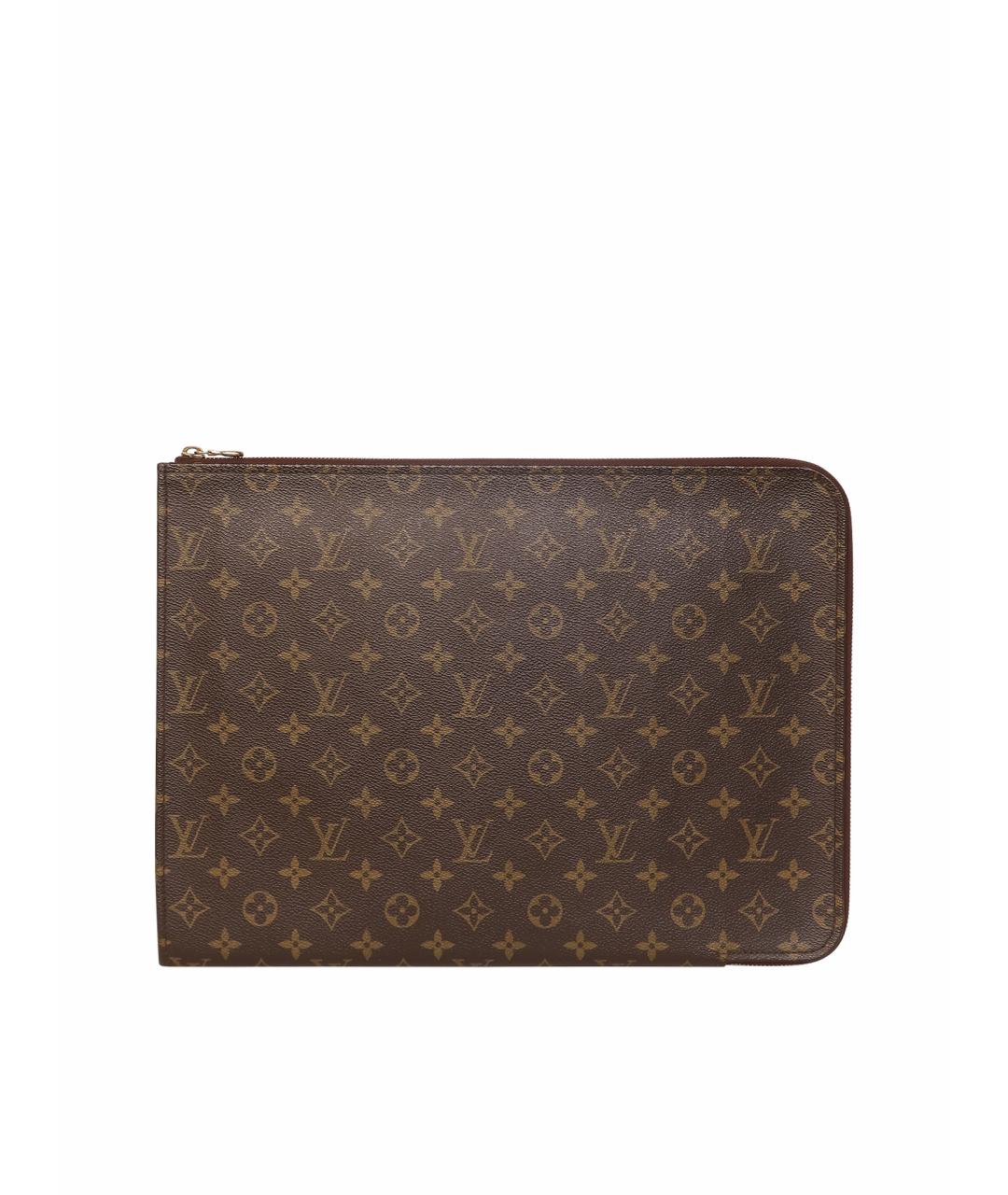LOUIS VUITTON Коричневая папка для документов, фото 1