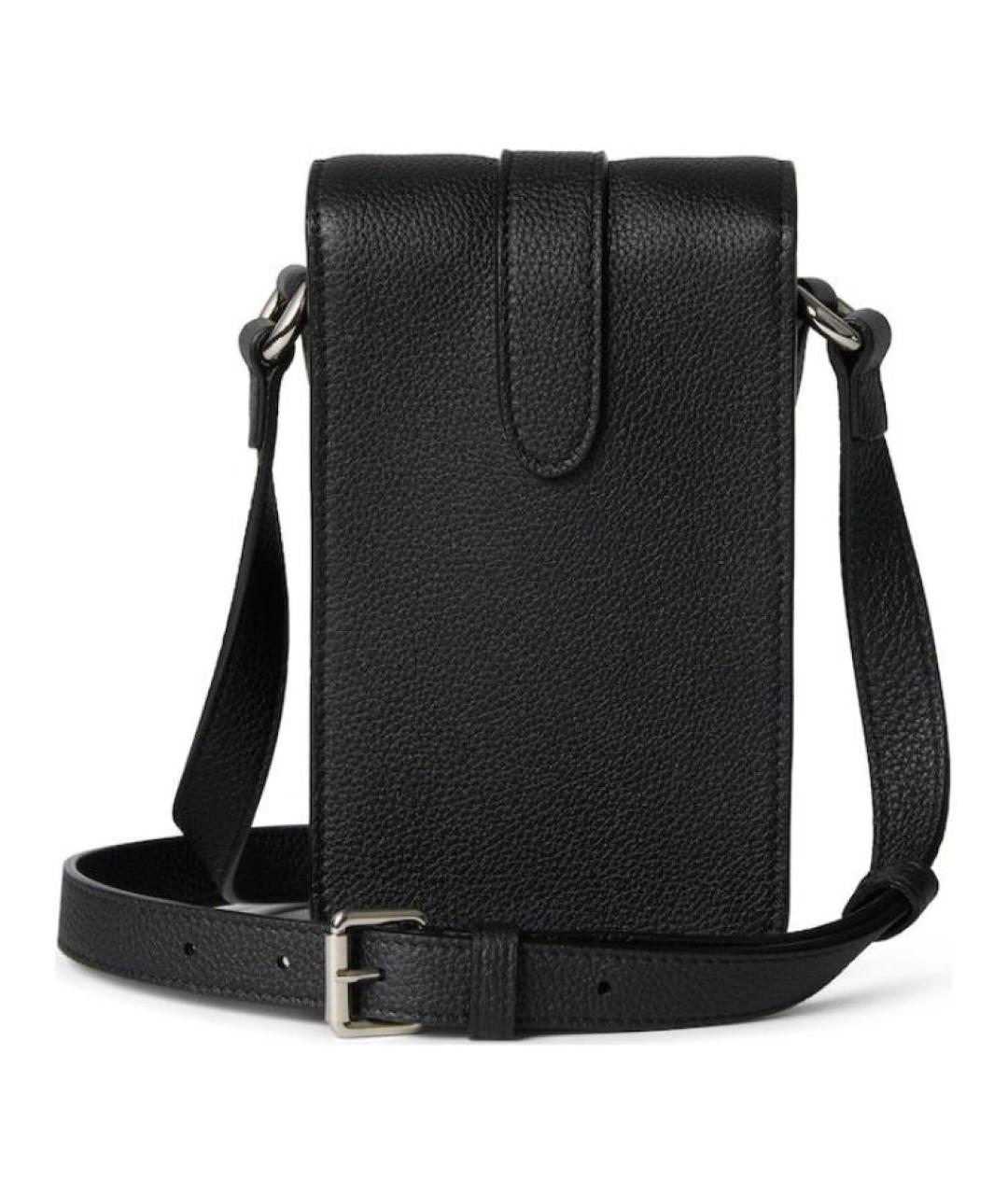 GUCCI Черная кожаная сумка на плечо, фото 4