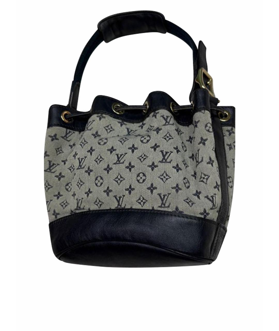 LOUIS VUITTON Серая кожаная сумка с короткими ручками, фото 1