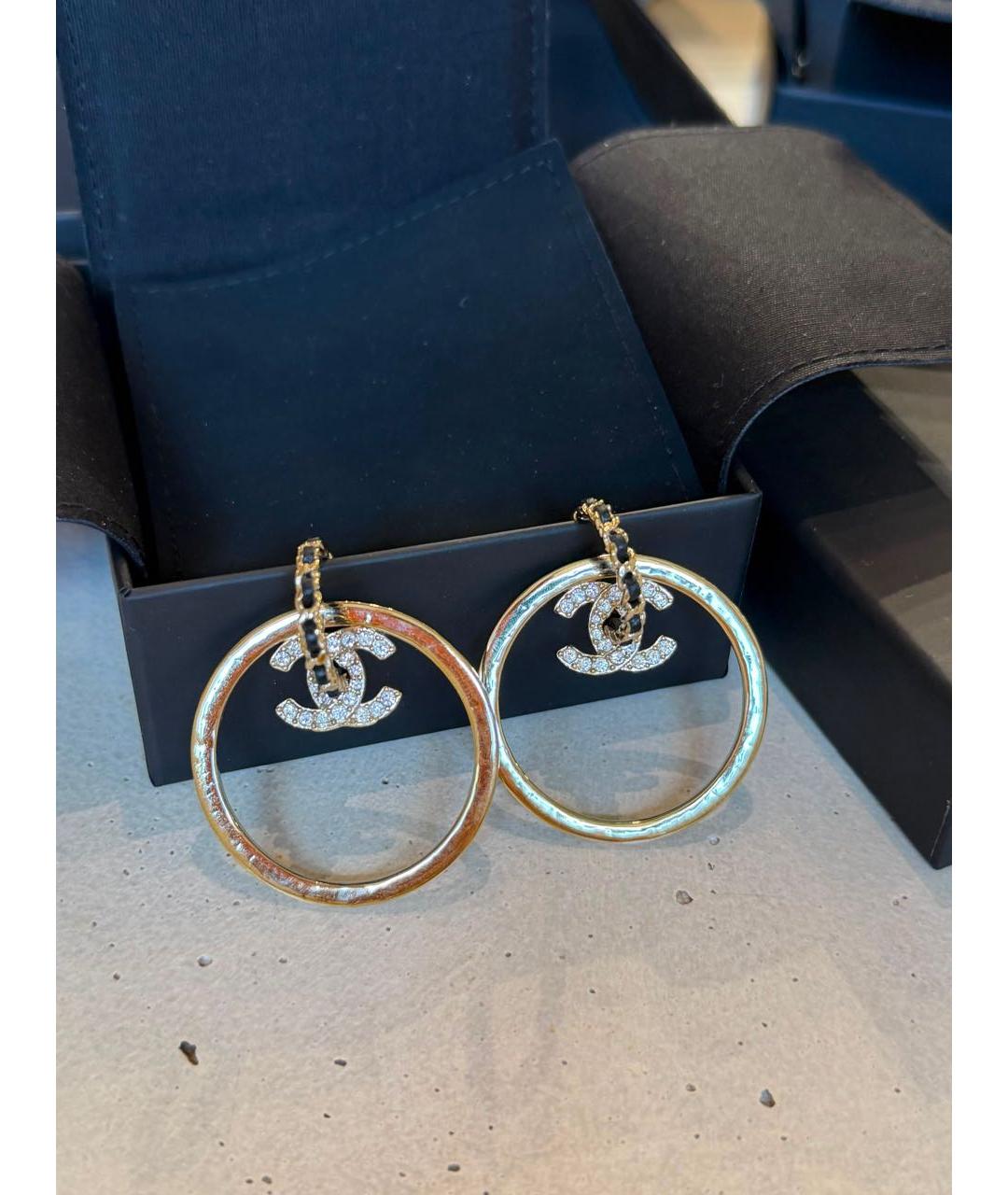 CHANEL Золотые серьги, фото 5